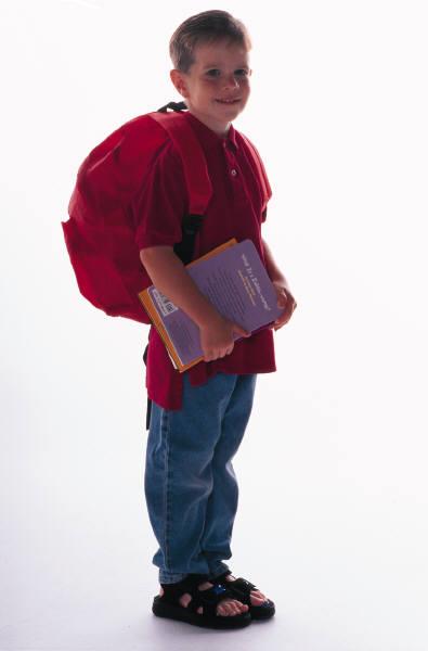 Boy with backpack 